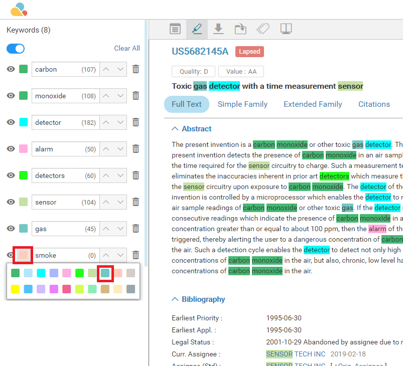 want to highlight the synonyms of my queried keyword in the same color. How do do this?